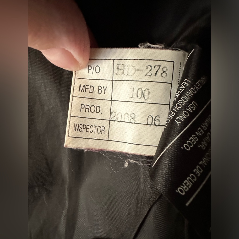 Harley Davidson Motorcycle Size Vest Large Black Genuine Leather Snap Front - Picture 6 of 15